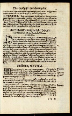 Am andern Suntag nach der heylgen drey Künig tag. Epistel Pauli zun Römern am. XII. Cap.