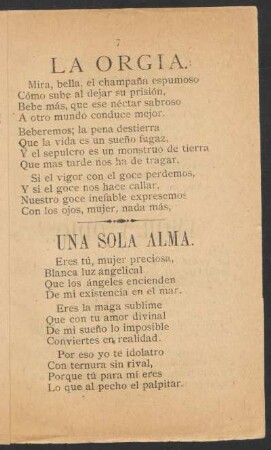 Una sola alma.