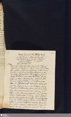 1705 Pabsts Clementis XI. Ablaß-Brief