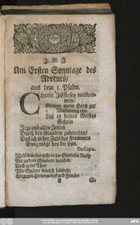 [Sonn- und Fest-Tägliche Cantaten]