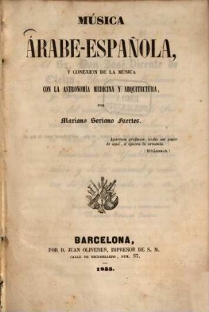 Música Árabe-Española y conexion de la musica con la astronomia medicina y arquitectura