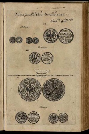 Der Statt Franckfurt silberne Gedächtnis Müntzen [Tafel 5-8 ; Abb.: II-XXV]