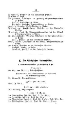 Die Königlichen Universitäten