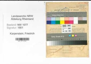 Entnazifizierung Friedrich Karpenstein , geb. 22.04.1905 (Polizist)