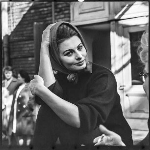 Sophia Loren zu Gast beim Berliner Ensemble im Juni 1962, Bild 4. SW-Foto © Kurt Schwarz.