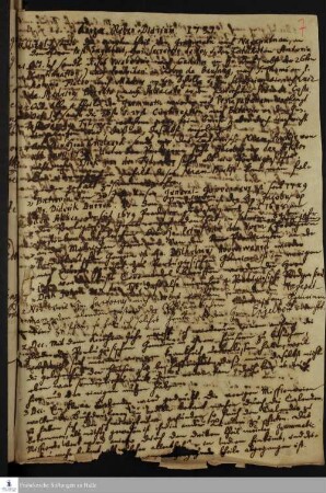 Tagebuchnotizen von Nikolaus Dal.