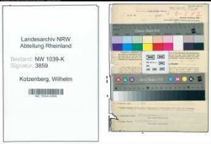 Entnazifizierung Wilhelm Kotzenberg , geb. 05.04.1877 ()