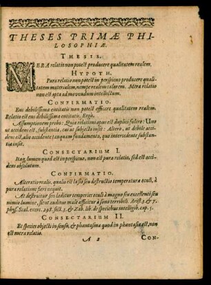 Theses ... Philosophiae.