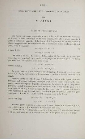 Esposizione della nuova Geometria di Plücker.