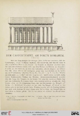 13: Der Castortempel am Forum Romanum