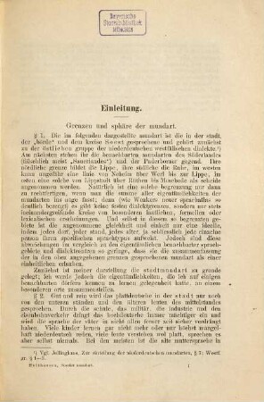 Die Soester Mundart : Laut- und Formenlehre nebst Texten