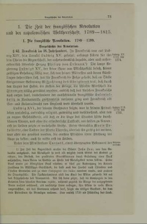 I. Die französische Revolution. 1789 - 1799