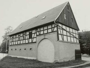 Glauchau-Jerisau, Stallgebäude, Eckansicht