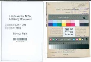Entnazifizierung Felix Schulz , geb. 05.07.1902 (Lehrer)