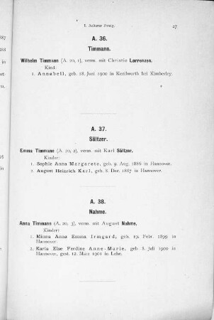 A. 38. Nahme.