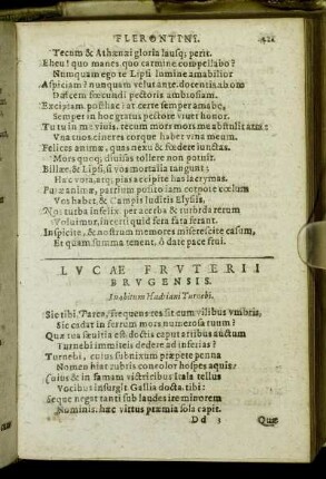 Lucæ Fruterii Brugensis.