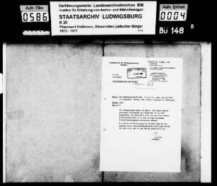 Stern, Max; Kaufmann *29.04.1867 [Heilbronn] [22.08.1942 nach Theresienstadt dep., dort gest. 05.09.1942] Wohnort: Heilbronn, [Haigerloch]