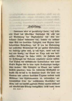 Österreichisches historisches Jahrbuch. 1, 1. 1863