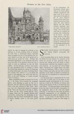 41.1910 = Nr. 161: Some notable pictures at the New Salon in Paris
