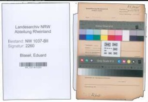 Entnazifizierung Eduard Blasel , geb. 10.10.1913 (Lehrer)