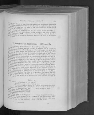 Versammlung zu Marienburg. - 1397 Apr. 29.