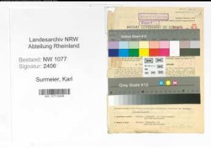 Entnazifizierung Karl Surmeier , geb. 21.06.1899 (Polizist)