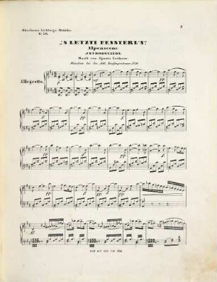 'S letzti Fensterln : Alpenscene ; Introduction