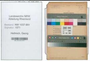 Entnazifizierung Georg Hellmich , geb. 14.06.1897 (Rektor)