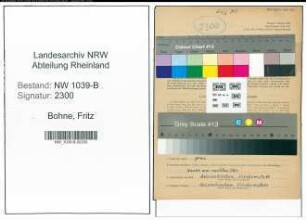 Entnazifizierung Fritz Bohne , geb. 20.01.1904 (Arbeiter)