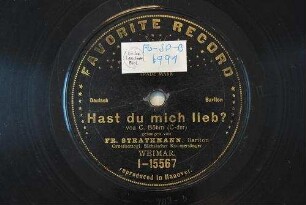 Hast du mich lieb (C-dur) / von C. Böhm