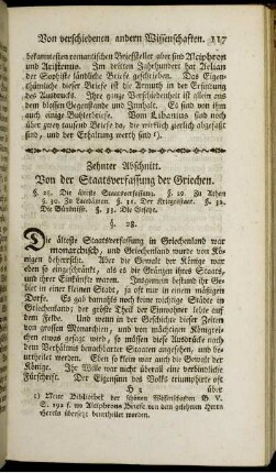 Zehnter Abschnitt. Von der Staatsverfassung der Griechen