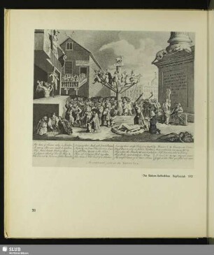 Die Südsee-Seifenblase. Kupferstich, 1721
