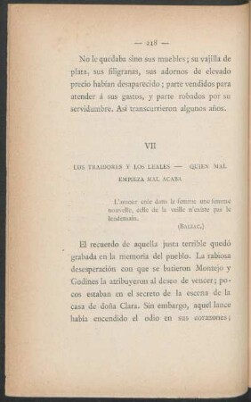 VII - Los traidores y los leales - quien mal empieza mal acaba