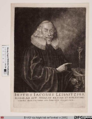 Bildnis Justus Jacob Leibnitz