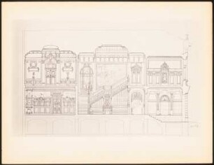 Stadtpalais: Längsschnitt (aus: Drucke von Seminararbeiten der Königlich Technischen Hochschule Berlin, Bd. II)