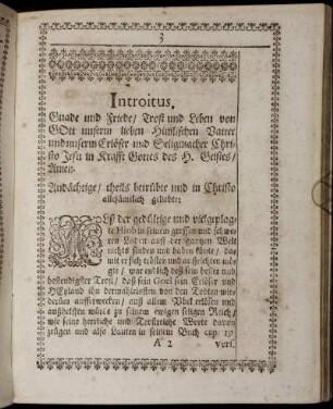 Introitus; Textus, Exordium.