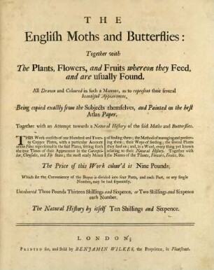 The English Moths and Butterflies