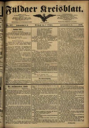Ausgabe vom Mittwoch, den 03. Oktober 1906.