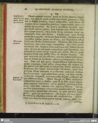 [§. VII-XI. De corpore animali generatim]
