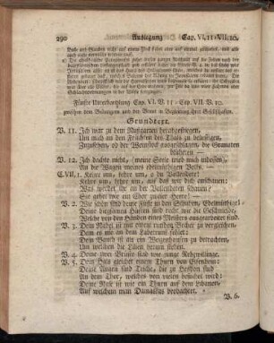 Fünfte Unterhandlung Cap. VI. V. 11 - Cap. VII. V. 10. zwischen dem Bräutigam und der Braut in Begleitung ihrer Gesellschaften.