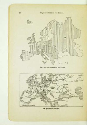 Karte der Bevölkerungsdichte von Europa