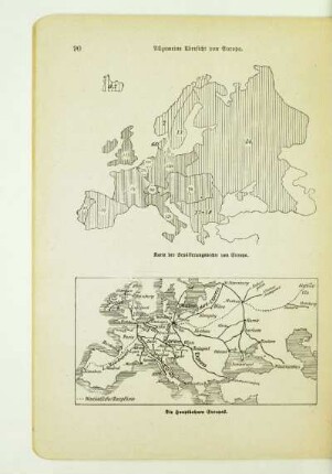 Karte der Bevölkerungsdichte von Europa