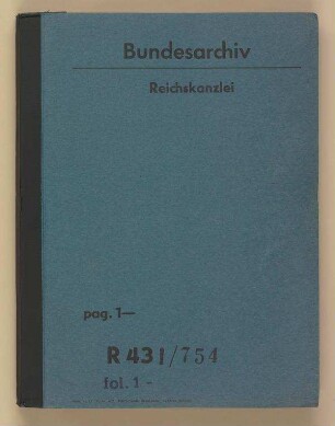 Markkonto beim Bankhaus Delbrück, Schickler & Co. in Berlin (Nothilfe). - Sammlung der Belege