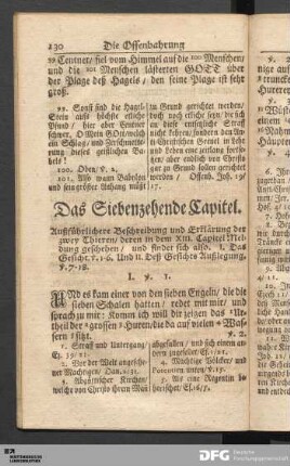 Das Siebenzehende Capitel.