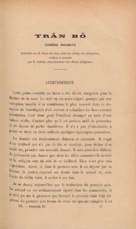 Tran Bo (comédie annamite)