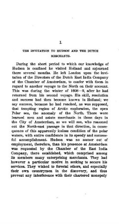 The invitation to Hudson and the Dutch merchants