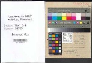 Entnazifizierung Max Schreyer , geb. 28.09.1909 (Religionslehrer)
