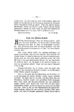 Auch eine Doktor-Arbeit