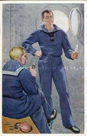 Matrosen mit Frauenbild