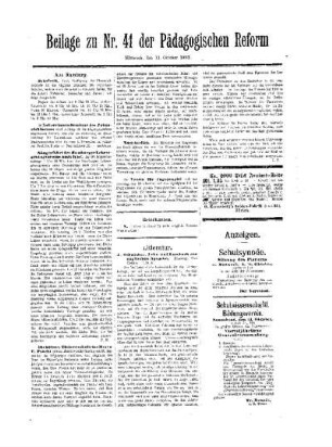 Litteratur : Beilage zu Nr. 41 der Pädagogischen Reform